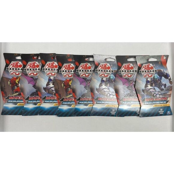 New‎ Bakugan Battle Planet Resurgence Booster Packs-8 Packs Sealed - Picture 1 of 7